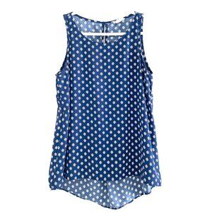 R2D Apparel Blue/White Sleeveless Top Size S